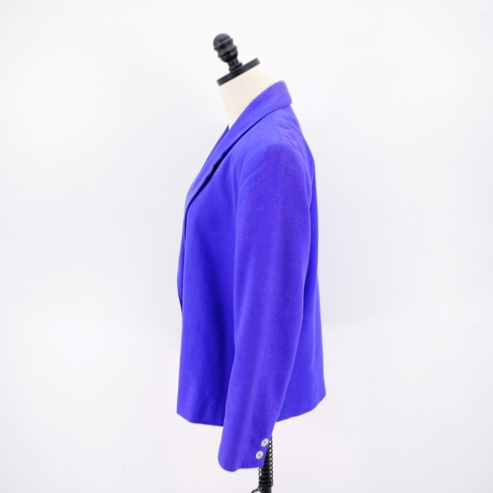 Patchington Purple Polyester Linen Basketweave 2 … - image 4